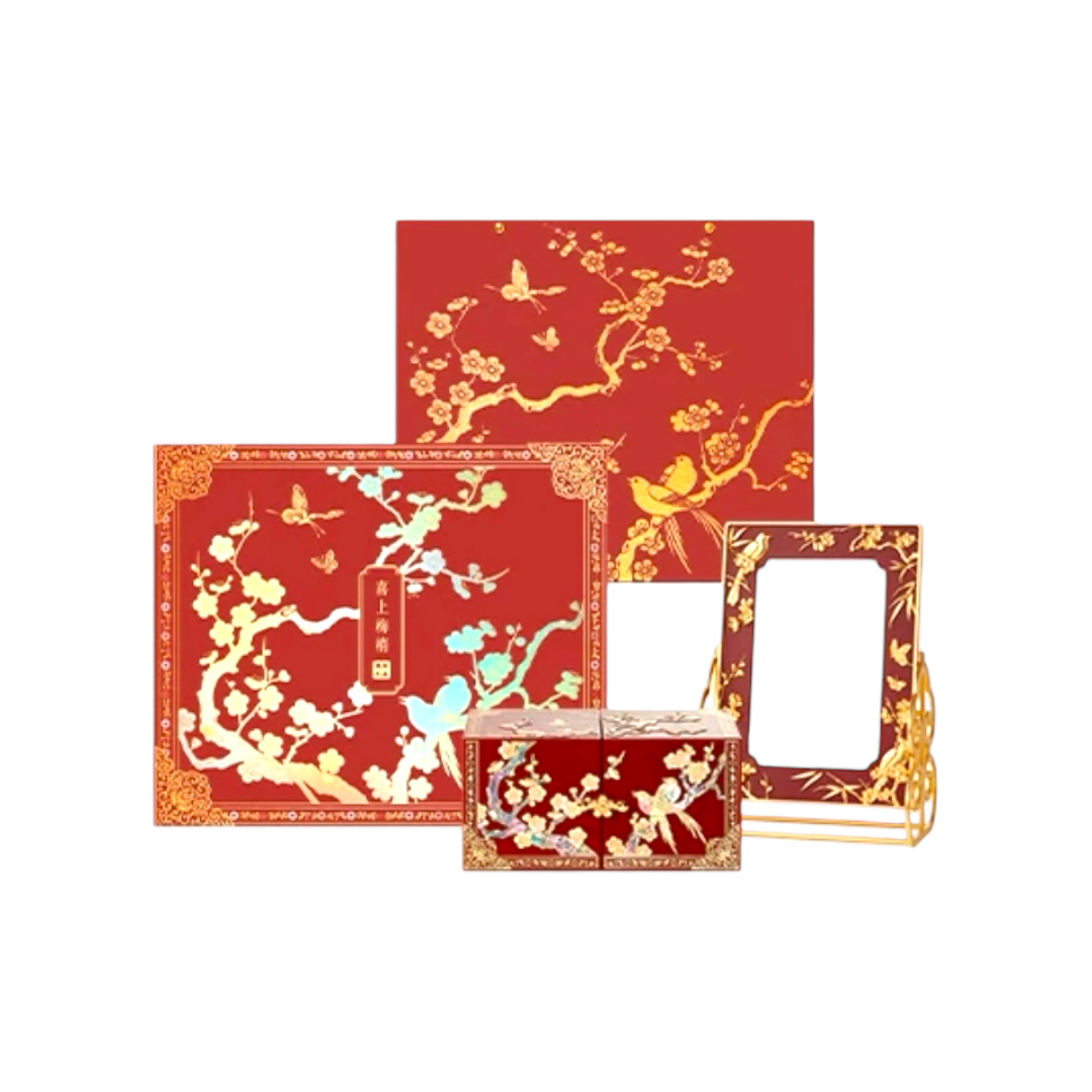 喜上眉梢螺钿首饰盒