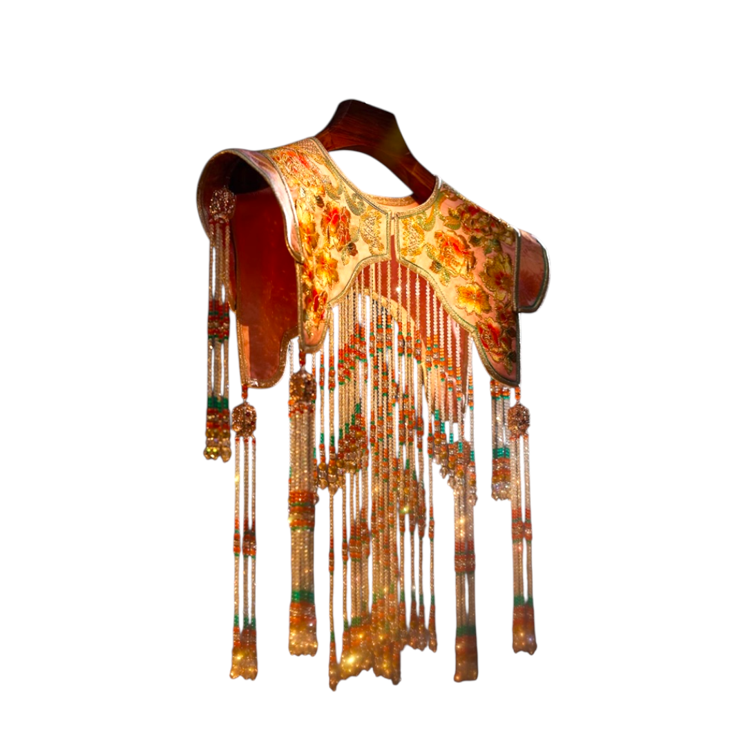 Handmade robe with exceptionally long tassels