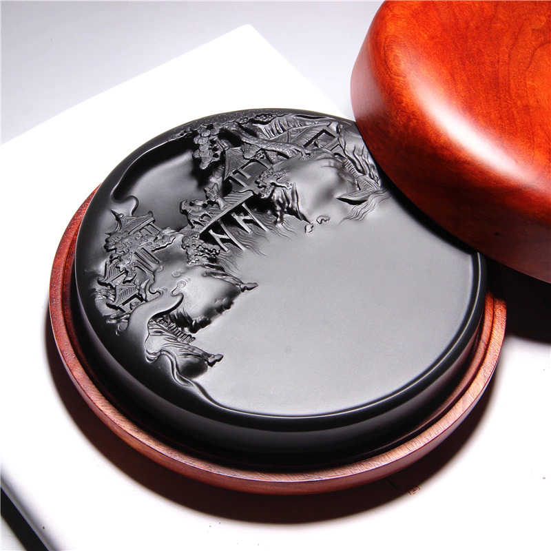 名师砚雕原石砚台