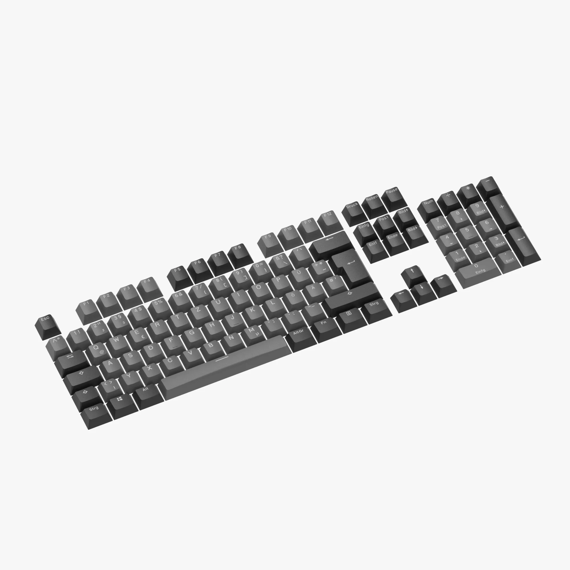 Space Gray PBT Keycaps 104 – KR