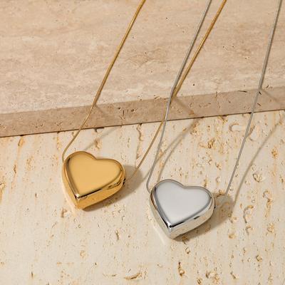 Large Heart Pendant Necklace