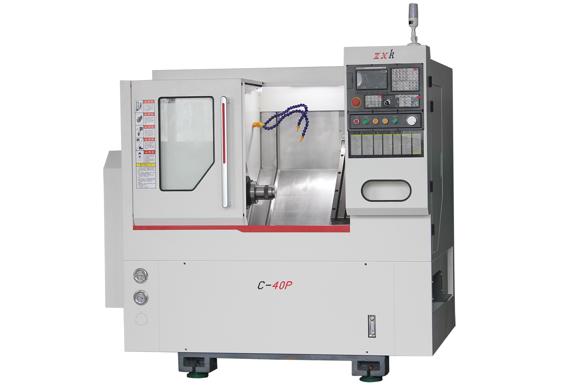 C-40P Slant-bed gang-type lathe with linear guide