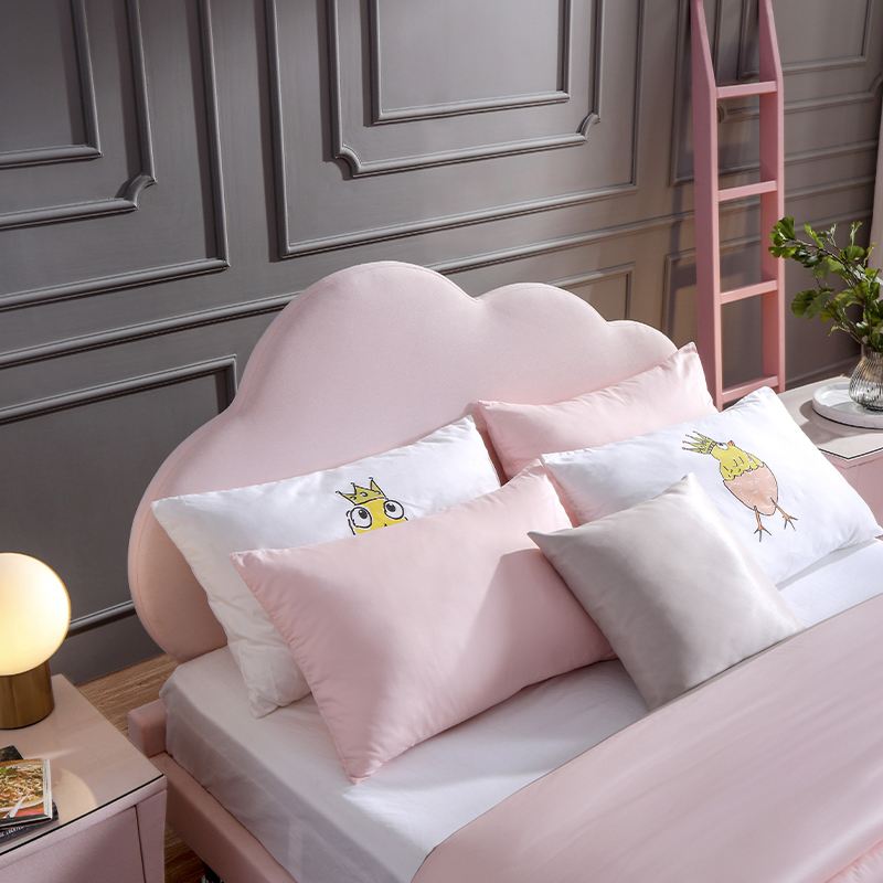 Minimalist Fabric Bed Frame Full - Non-Toxic Glue & Low VOC Finish