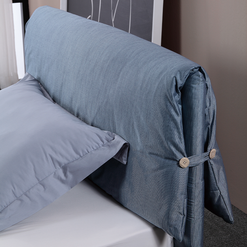 Kids Fabric Upholstered Bed – Hypoallergenic Material – Rounded Corners