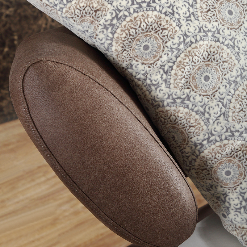 Classic Fabric Bed with Upholstered Headboard – Twin Size – Breathable Polyester