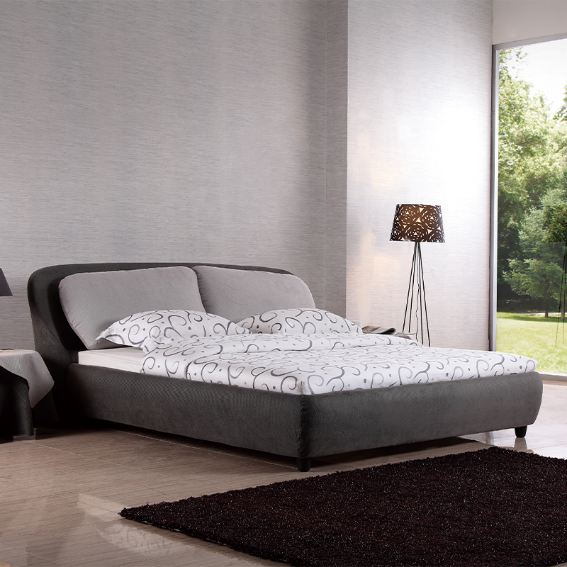 Simple Linen Fabric Bed – Breathable Material – Neutral Design
