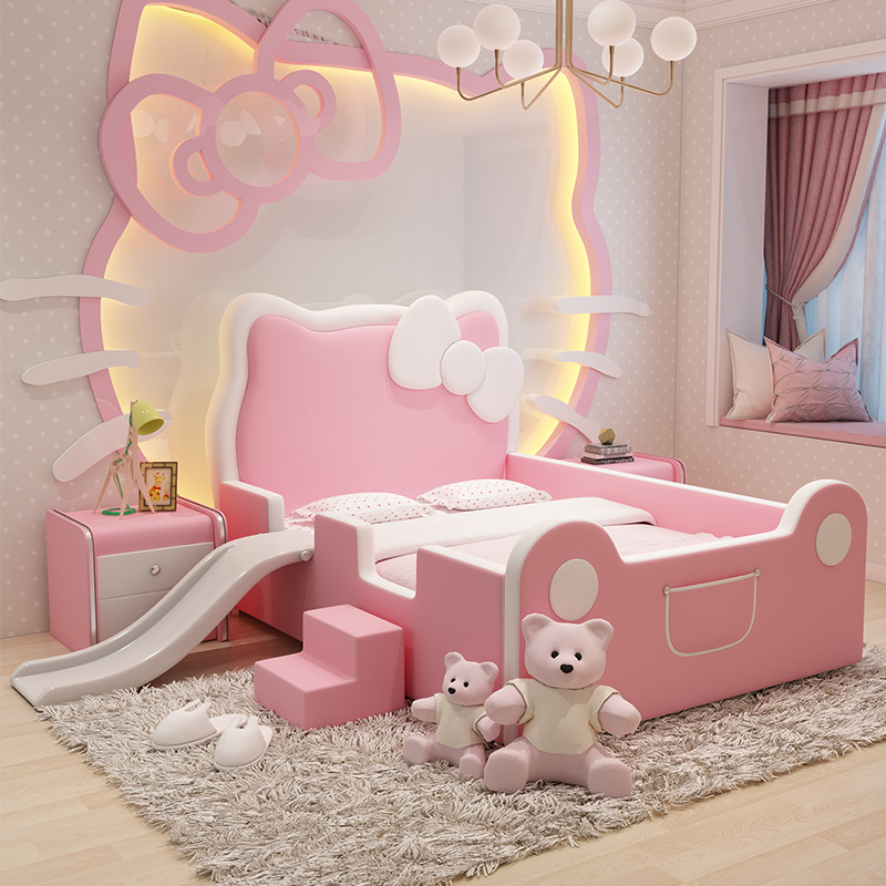Hello Kitty - Inspired Pink Kids Bed