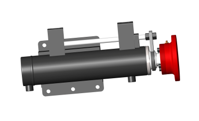 Rod-equipped Outrigger Oil Cylinder