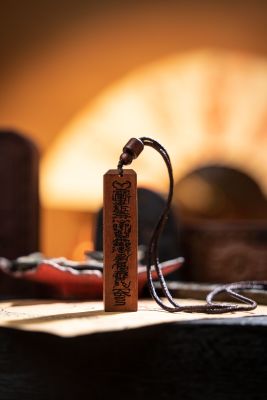 玉枢宝经枣木镶银手串（护身）