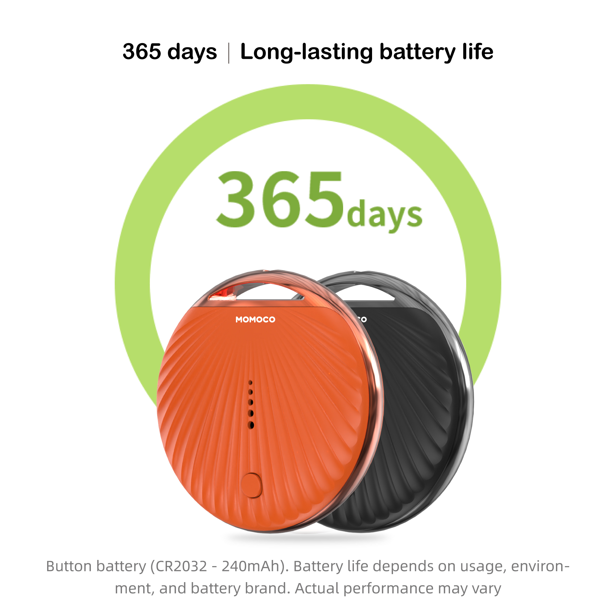 GPS Tracker – Black & Orange