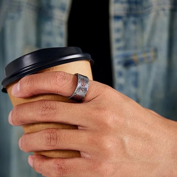 道教の山鬼印幸運の指輪です