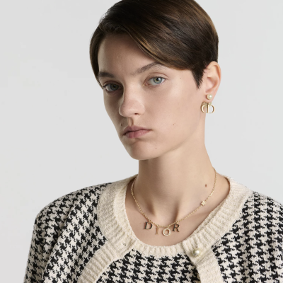 Dior Rhinestone Necklace 40+5cm