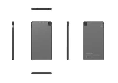 Ultra Thin Super Thin Card Power Bank Emergency Use 2025 Trending Built in Cable Mini Powerbank 5000mAh Travel Airline Friendly