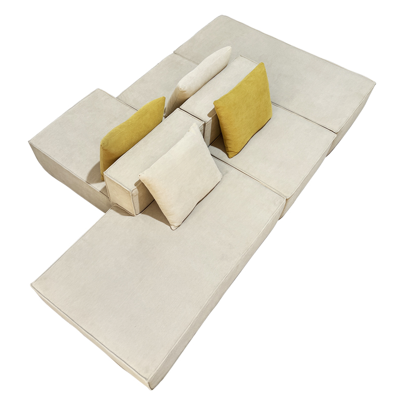 Tofu block combination sofa