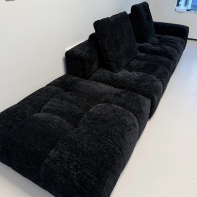 Chenille pixel sofa