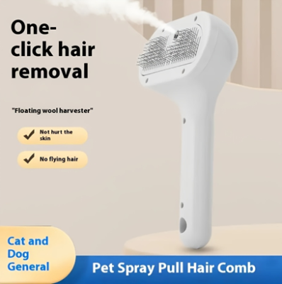 Pet spray cleaning brush