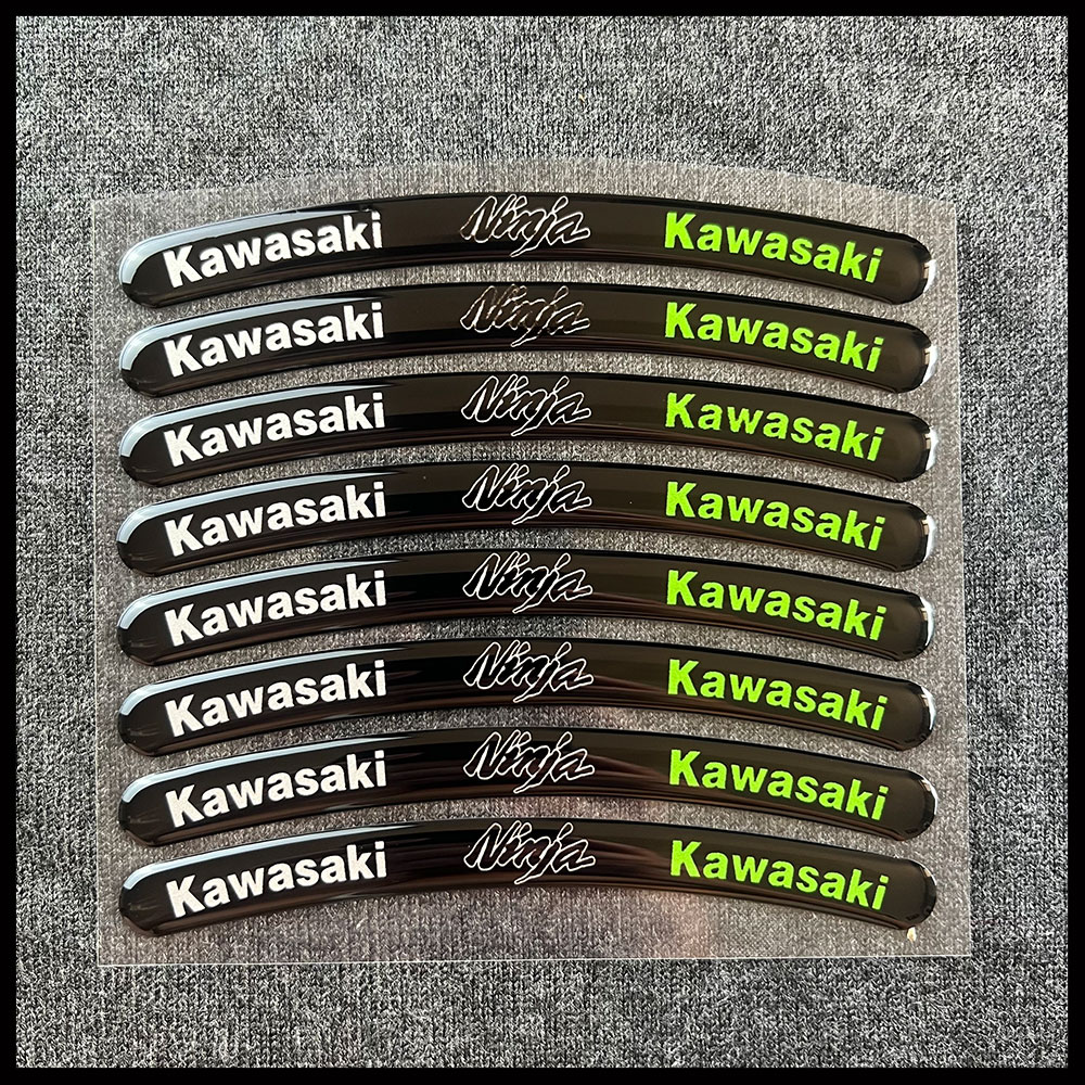 1 Set Equal to 8 pcs Motorcycle stickers for YOSHIMURA Car Wheels Reflective 3D Decals
