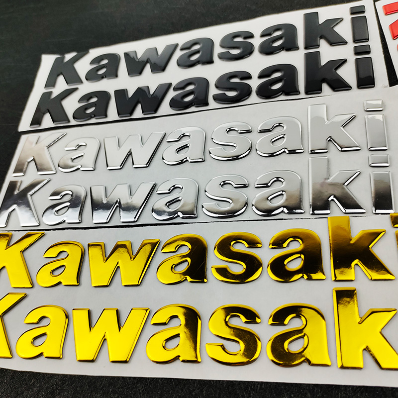Motorcycle 3D Soft Adhesive Stickers For Kawasaki NINJA 250R 300R ZX6R ZX R6 636 ZX10R Z1000XS Z1000 Z800 ZX7R ZX9R ER6N ER6F decals