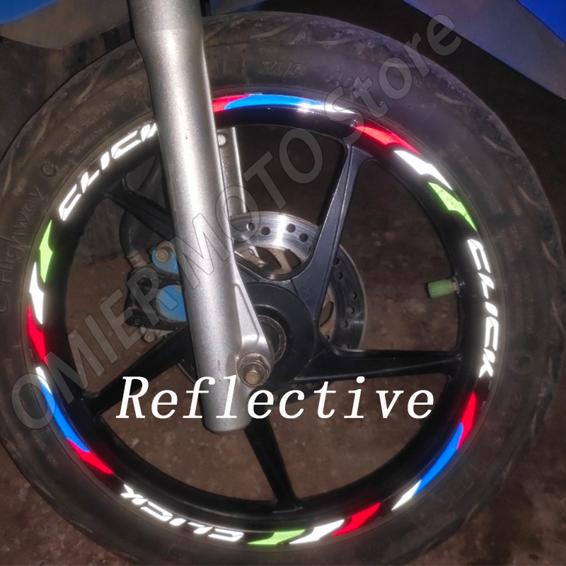 14 Inch Motorcycle Wheel hub stickers For HONDA CLICK 160 125i 125 150 150i