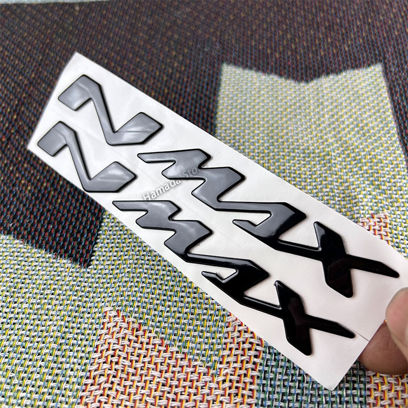 3D Motorcycle Sticker Accessories Chrome Soft Plastic Decals For NMAX N MAX N-MAX 155 250 400 125