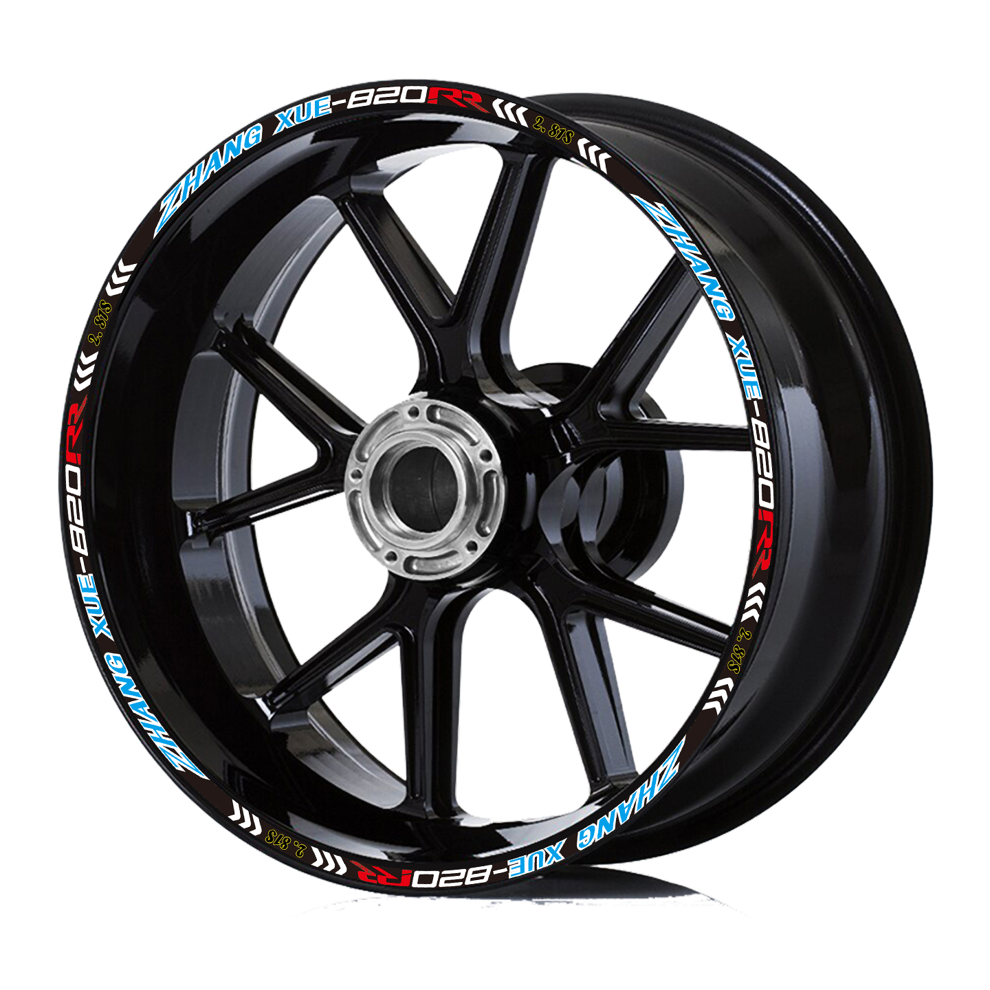 For ZXMOTO 820RR 820 RR 17'' Motorcycle Wheel Hub Sticker Rim Decals Accessories
