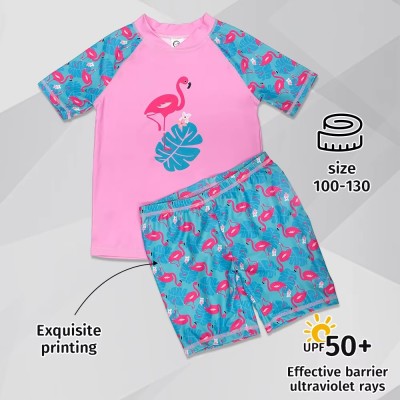 Floral Girls' UPF 50+ Swimwear