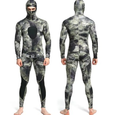 Men and Women's Camo Hoodie Surfing Wetsuits