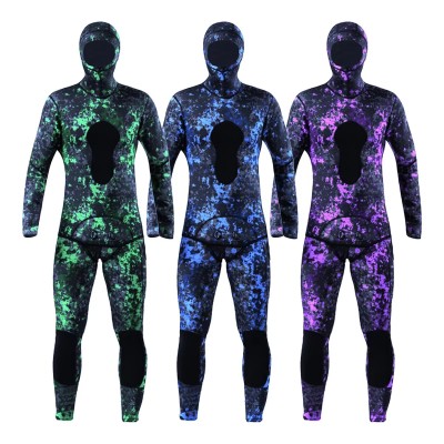 Men's Custom Logo Camo Spearfishing Wetsuit