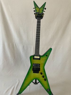 Dimebag Darrell Signature Model  Electric Guitar Flame Maple Top Floydrose vibrato Green