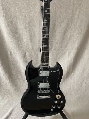 Custom OEM Factory SG Model G400 Black 6 Stings Electric Guitar