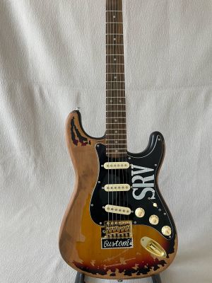 Custom Heavy Electric Guitar Alder Body Chrome Hardware Relic Finish