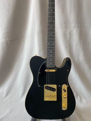 Classic Version Tele Electric Guitar Matte Black Color Mahogany Body Maple Neck