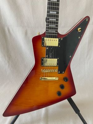 Sundown Color Stylish Electric Guitar Gold Hardware HH Pickups Mahogany Body