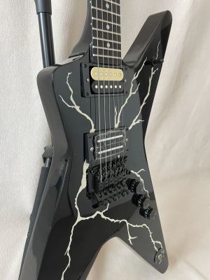 OEM 6 Strings Dimebag Darrell Electric Guitar Black FloydRose Vibrato