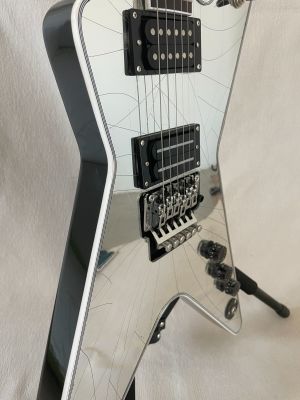 OEM 6 Strings Dimebag Darrell ML Electric Guitar Mirror Veneer Floydrose vibrato