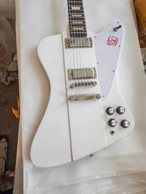 Custom 2002 Alpine White Firebird Electric Guitar Chrome Hardware, 2 Pickups