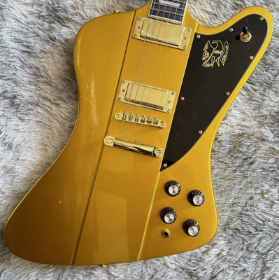 New Gold Firebird 6-String Electric Guitar HH Pickups Mahogany Body
