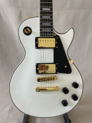 Classic White LP Electric Guitar With Rosewood Fretboard