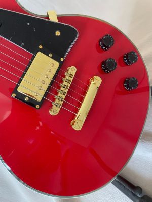 Classic Red LP Electric Guitar Gold Accessories Mahogany Body Rosewood Fretboard