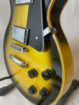 High Quality LP Electric Guitar, Chrome Hardware Yellow Wrap And Logo