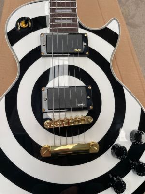 High Quality Zakk Model White Electric Guitar Gold Hardware Rosewood Fretboard