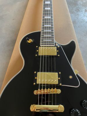 High Quality LP Electric Guitar Rosewood Fingerboard Black Beauty Solid Body Gold Accessories