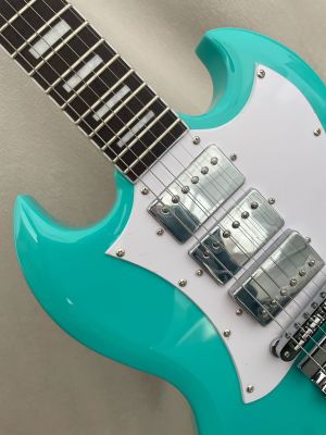 Custom SG Electric Guitar Metallic Green Chrome Hardware Mahogany Body ABR-1 Bridge