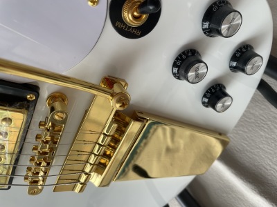 1963 SG Custom Classic White Electric Guitar Gold Hardware 3H Pickups Factory