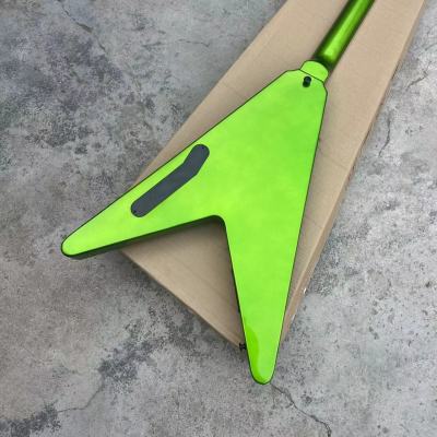 Custom Shaped Flight V Electric Guitar Green