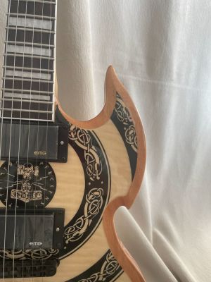 High-end Customization Electric Guitar S Wylde Audio G Yellow  EMG Pickup