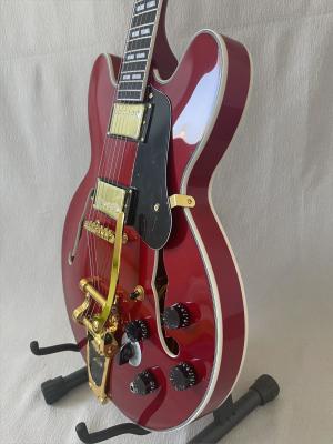 Custom Jazz Hollow 335 Electric Guitar Rosewood Fretboard Gold Hardware Accessories