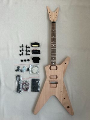 Diy Electric Guitar Kit Dimebag ML Style Mahogany Body Rosewood Fretboard