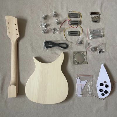 DIY Electric Guitar Kit 325 Style  Basswood Body Maple Neck Rosewood Fingerboard R Tail Bridge
