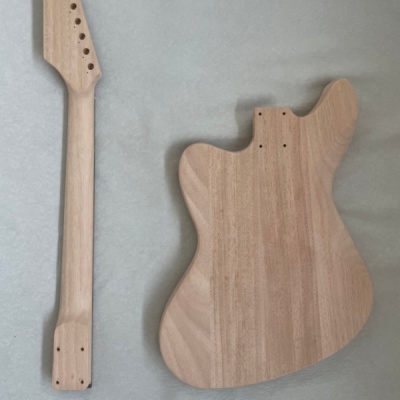 DIY Electric Guitar Kit Beginner Kit Mahogany Body Neck Rosewood Fingerboard 6-String